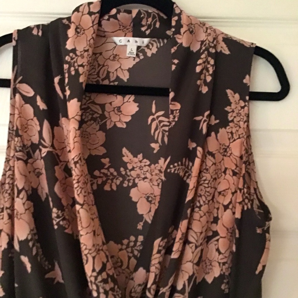 Cabi Rosewater Faux Wrap Blouse